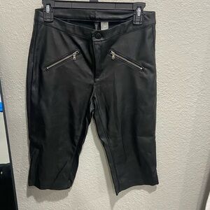 H&M Black Bermuda Shorts with Stretchy Fit
